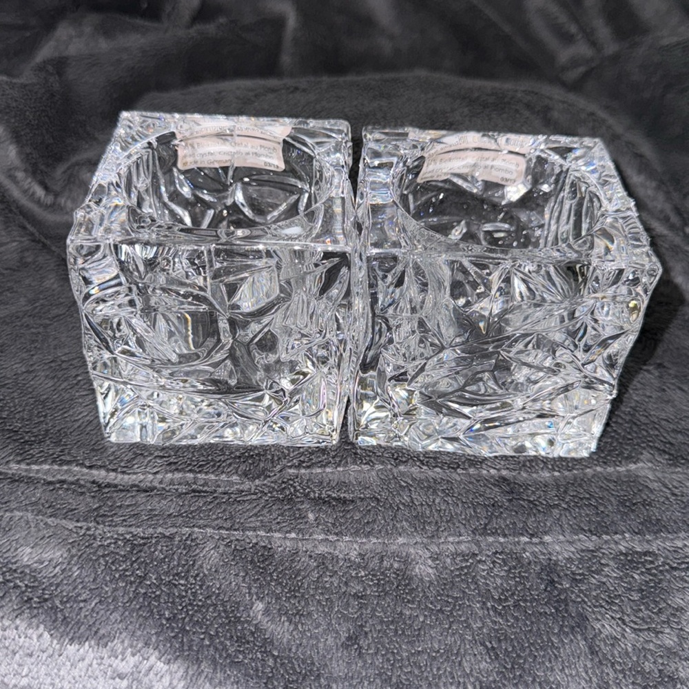 Set of 2 Nachtmann Candle Holders NWT
